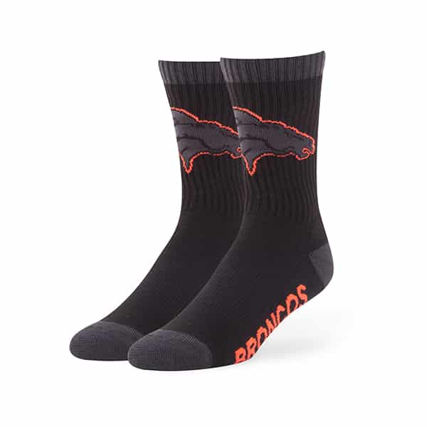 Denver Broncos Warrant Sport Socks Black 47 Brand