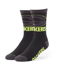Green Bay Packers Warrant Sport Socks Black 47 Brand