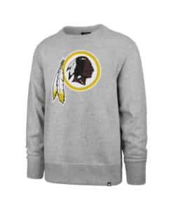 Washington Redskins Men’s 47 Brand Gray Crew Long Sleeve Pullover
