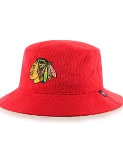 Chicago Blackhawks Backboard Bucket Hat Red 47 Brand