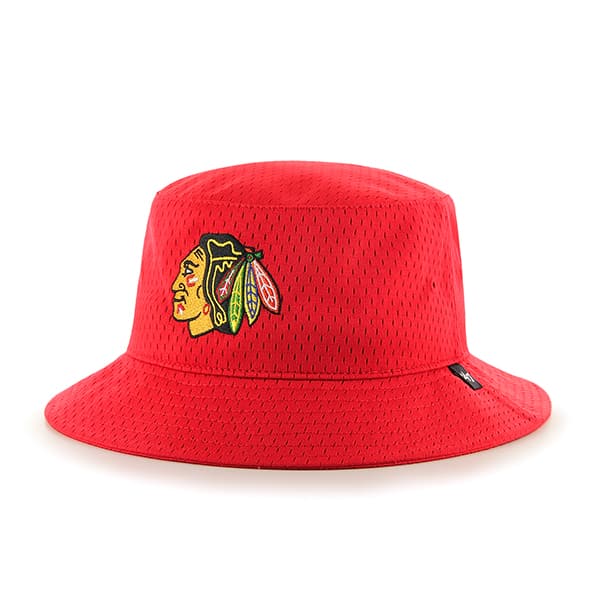 Chicago Blackhawks Backboard Bucket Hat Red 47 Brand