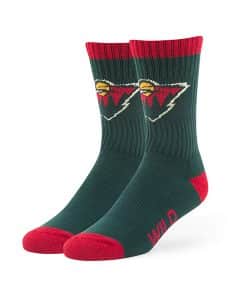 Minnesota Wild 47 Brand Dark Green Bolt Sport Socks