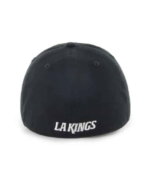 Los Angeles Kings 47 Brand Black Franchise Fitted Hat - Image 2