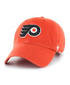 Philadelphia Flyers 47 Brand Orange Clean Up Adjustable Hat