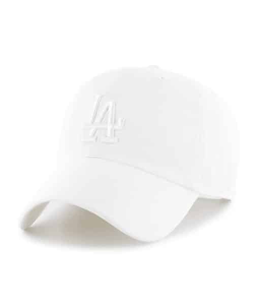 Los Angeles Dodgers 47 Brand All White Clean Up Adjustable Hat