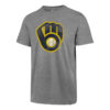 Milwaukee Brewers Men's 47 Brand Slate Gray Club T-Shirt Tee