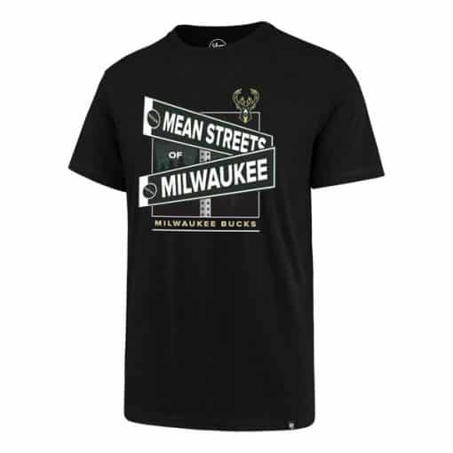 Milwaukee Bucks Men's 47 Brand Black Rival T-Shirt Tee