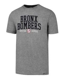 New York Yankees Men's 47 Brand Bronx Bombers Gray T-Shirt Tee