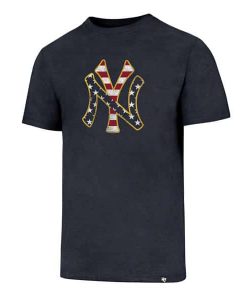 New York Yankees Men's 47 Brand Red White & Blue T-Shirt Tee