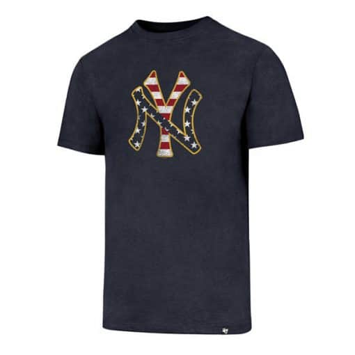 New York Yankees Men's 47 Brand Red White & Blue T-Shirt Tee
