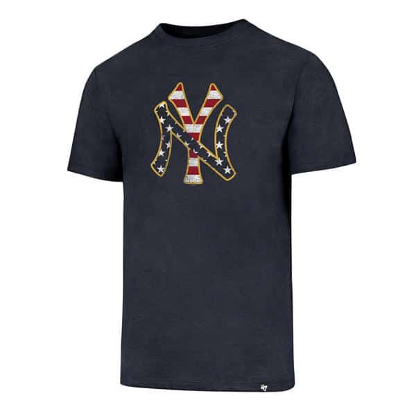 47 Brand Men's New York Yankees Americana Star T-Shirt - Blue S