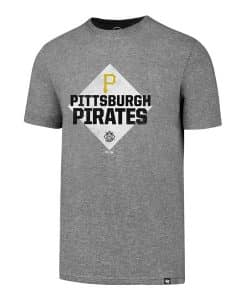 Pittsburgh Pirates Men's 47 Brand Slate Gray Rival T-Shirt Tee