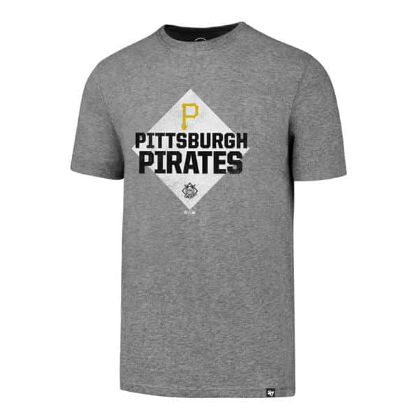 Pittsburgh Pirates Men's 47 Brand Slate Gray Rival T-Shirt Tee - Large