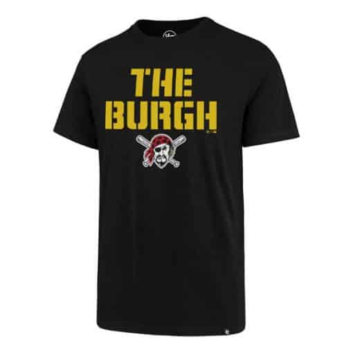 Pittsburgh Pirates Men's 47 Brand The Burgh Black T-Shirt Tee