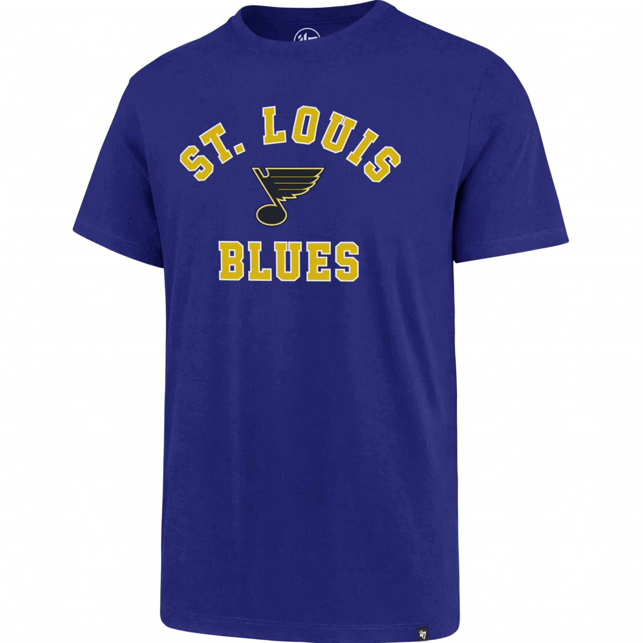St. Louis Blues Men's 47 Brand Blue Rival T-Shirt Tee - Small