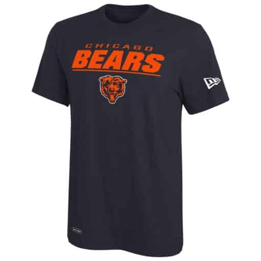 Chicago Bears Men's New Era Navy Dri-Tek T-Shirt Tee