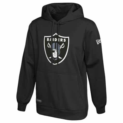 Las Vegas Raiders Men's New Era Stadium Black Pullover Hoodie