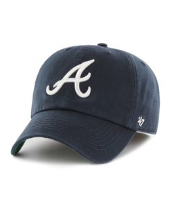 Atlanta Braves 47 Brand Navy Franchise Fitted Hat