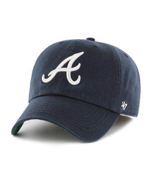 Atlanta Braves 47 Brand Navy Franchise Fitted Hat