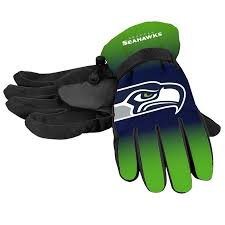 Seattle Seahawks Gloves Insulated Gradient Big Logo