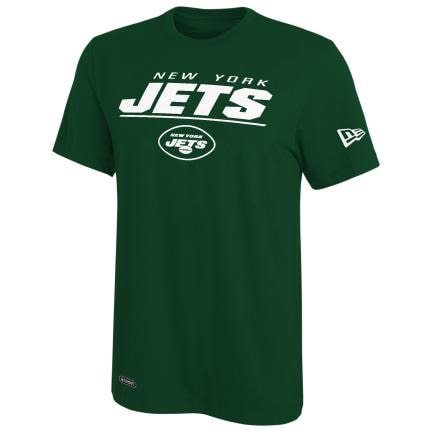 New York Jets Men's New Era Spirit Green Poly Dri-Tek T-Shirt Tee