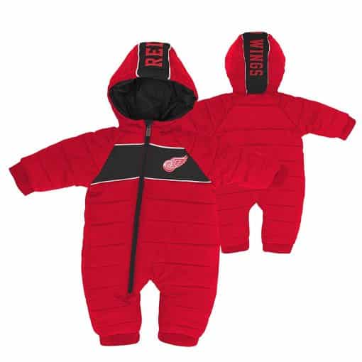Detroit Red Wings Baby Puck Drop Puffer Snowsuit