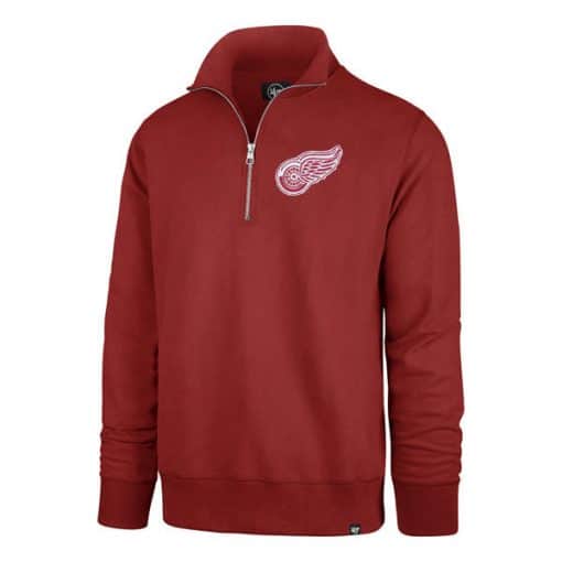 Detroit Red Wings Men's 47 Brand Red Stateside 1/4 Zip Pullover