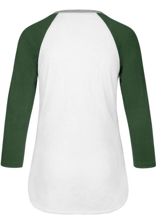 Michigan State Spartans Women's 47 Brand White Raglan Long Sleeve T-Shirt Tee - Image 2