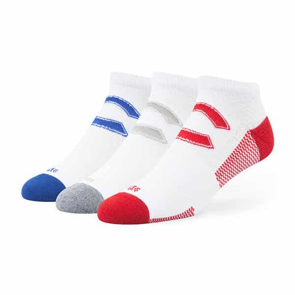 Chicago Cubs 47 Brand Motion LARGE Low Cut 3 PACK Socks - Detroit Game Gear