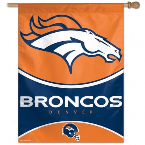 Broncos 27 x 37 Vertical Flag