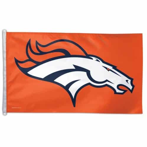 Broncos 3'x5' Orange Logo Flag