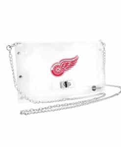 Red Wings Clear Envelope Purse