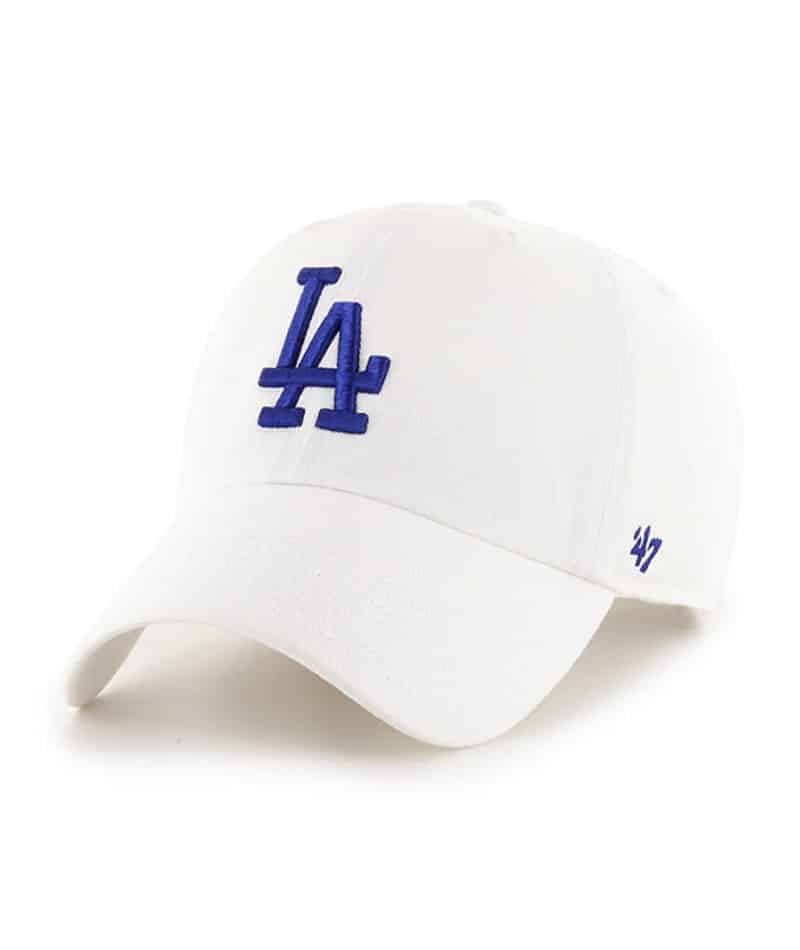 Los Angeles Dodgers Clean Up White 47 Brand Adjustable Hat