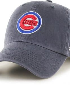 Chicago Cubs 47 Brand Logo Vintage Navy Clean Up Adjustable Hat