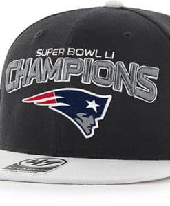 New England Patriots Super Bowl Champions LI Super Shot 47 Brand Adjustable Hat