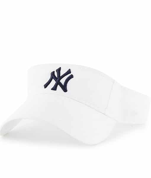 New York Yankees Clean Up White Visor 47 Brand Adjustable Hat Detroit