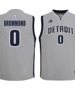 Andre Drummond Detroit Pistons YOUTH Adidas Gray Replica Jersey