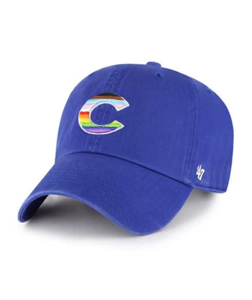 Chicago Cubs Pride 47 Brand Royal Blue Clean Up Adjustable Hat