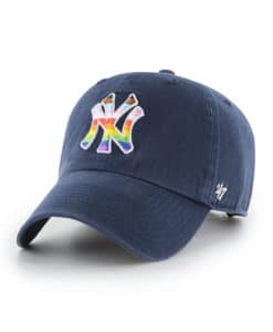 New York Yankees Pride 47 Brand Navy Clean Up Adjustable Hat