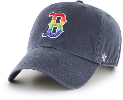 Boston Red Sox Pride 47 Brand Vintage Clean Up Adjustable Hat
