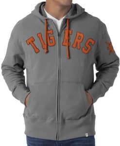 Detroit Tigers 47 Brand Mens Gametime Full Zip Hoodie