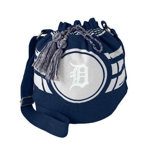 Detroit Tigers Ripple Navy Drawstring Bucket Bag