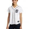 Detroit Tigers Women's Majestic White Home Replica Jersey