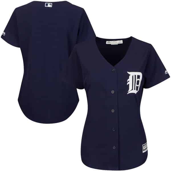 Detroit Tigers Women's Majestic Navy Alternate Cool Base Jersey - Detroit  Game Gear