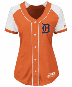 Detroit Tigers Women's Majestic Orange Alternate Jersey