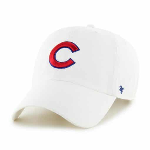Chicago Cubs C 47 Brand White Clean Up Adjustable Hat