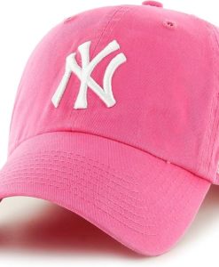 New York Yankees 47 Brand Bright Pink Clean Up Adjustable Hat