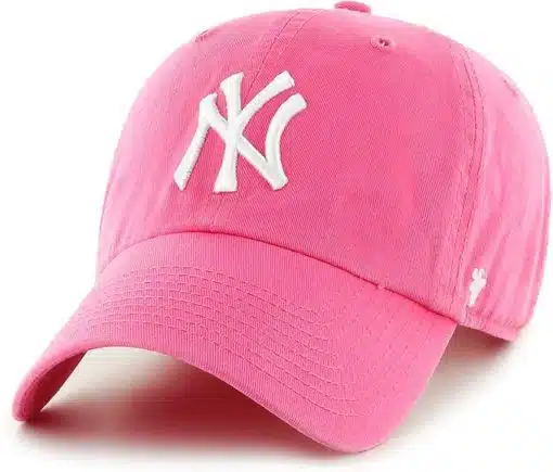 New York Yankees 47 Brand Bright Pink Clean Up Adjustable Hat