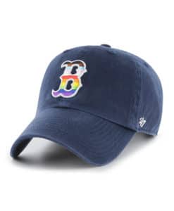 Boston Red Sox Pride 47 Brand Navy Clean Up Adjustable Hat