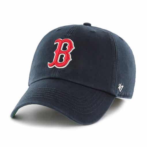 Boston Red Sox Navy 47 Brand Clean Up Franchise Fitted Hat